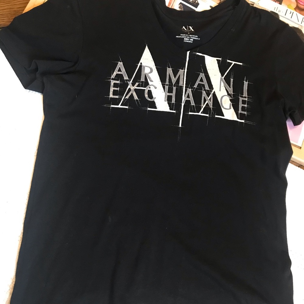 Armani Exchange Logo tee Shirt